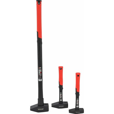 Marteau awtools black line 3 kg poignée en fibre de verre