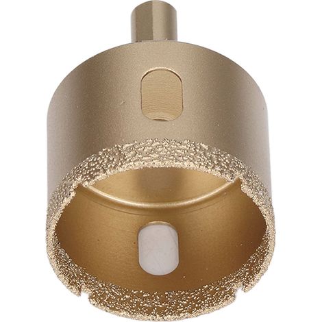 Scie cloche diamant 45mm carbure pour céramique porcelaine verre, trépan carreaux, queue triangulaire, perceuse ouvreuse de trous (1/5)