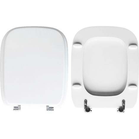 Copriwater Yura Kerasan legno rivestito in resina poliestere bianco (1/4)