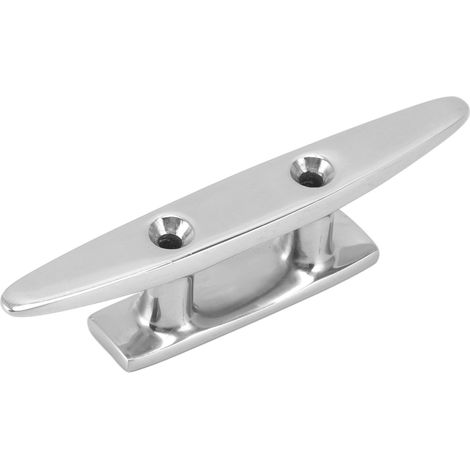 Taquet d'amarrage de bateau en acier inoxydable à profil bas et plat, de qualité marine, pièce de rechange pour cordage de pont de bateau, 100 mm / 4 pouces (1/5)