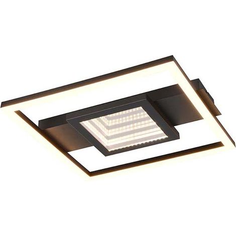 REALITY LED-Deckenleuchte WHEELER, R64801932, 16W, 2000lm, 3000K, schwarz (1/5)