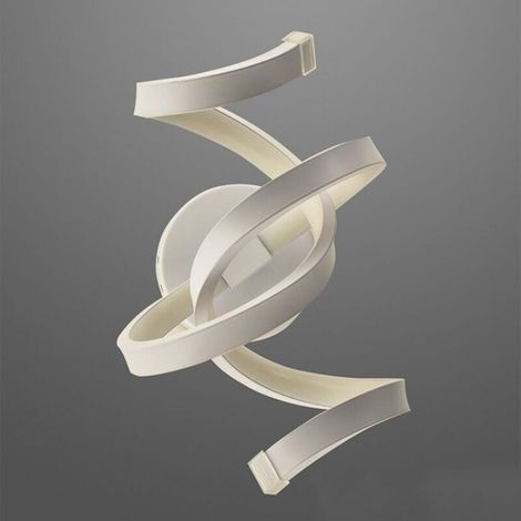 Moderne Applique Murale Acrylique LED Lumières Spirale Lampe Mur Simple En Aluminium Salon Chevet Chambre Allée Luminaire Blanc Chaud (1/5)