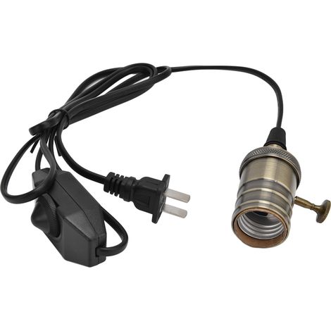 Lot de lampes rétro réglables, luminaires pour ampoules E26, prise US 110-240V, bronze vert (1/5)