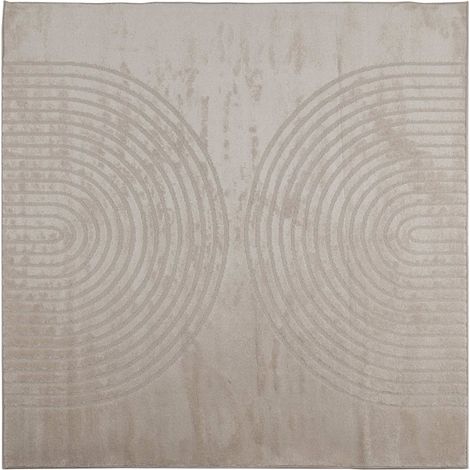 Tapis de surface Carré GALATI Beige 120 x 120 cm Polyester
