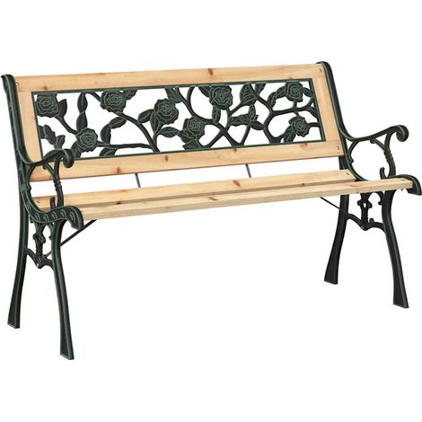 Maison Exclusive - Panchina da giardino con cuscino Marrone 116 x 54 x 73 cm legno