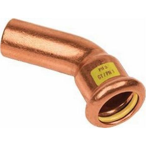 SANHA Gas-Pressfit., Bogen 45Gr, 35mm Kupfer, Nr.10040 - 83068085 von Buderus