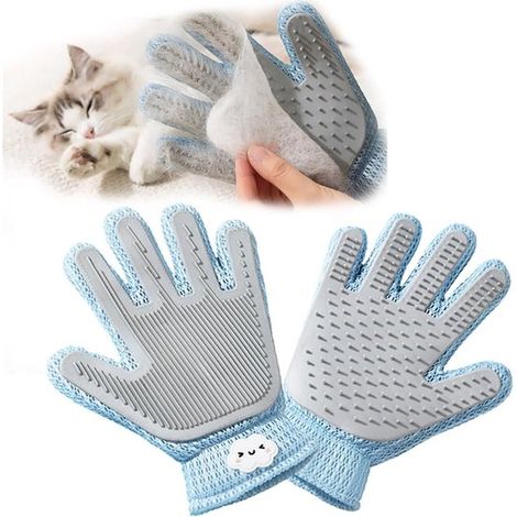 Cuidado del pelaje y las patas del perro, Peine para gatos, Cepillos, Guante de aseo, Mano derecha, Uso por ambos lados, Un guante para la muñeca (1/5)