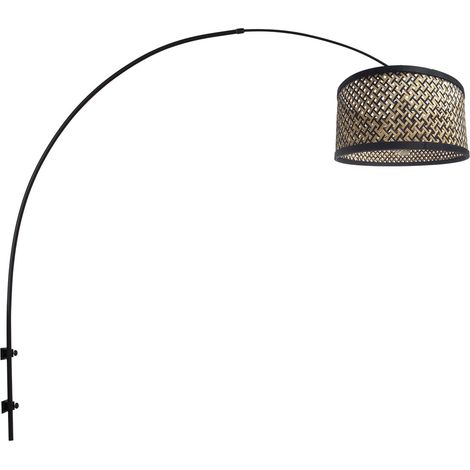 Steinhauer - lampada da parete - Sparkled Light - nero - bambù