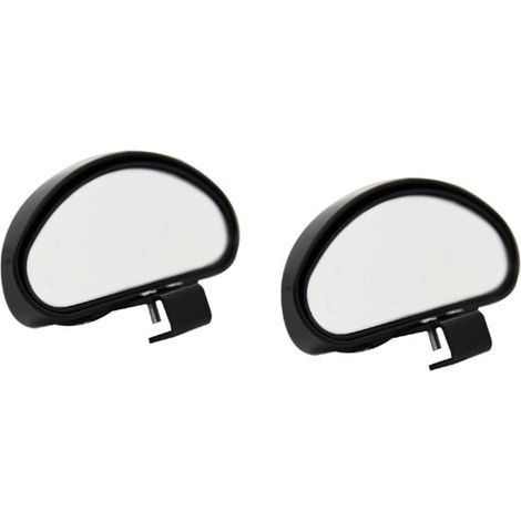 Espejo de punto ciego, 2 piezas, Espejos laterales, Espejo de punto ciego, Espejo gran angular, Ajustable, 155.5 cm, Negro, SUV y camiones (1/5)