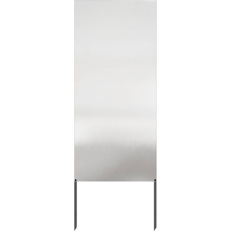 vidaXL Pantalla de Privacidad para Jardín Calado Plateado 50 x 140 cm (1/2)