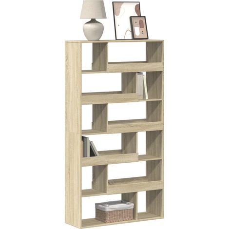 Estantería de madera de ingeniería roble 100x33x187,5 cm