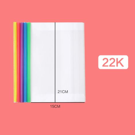 Book Cover with Rod Thickened Transparent Waterproof Reusable PP Material Paperback Book Protector22K Book Cover with Rod C215 (1/5)