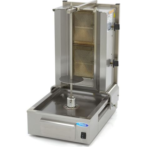 Broche à kebab - 2 brûleurs - 20kg de viande - Gaz - Maxima (1/5)
