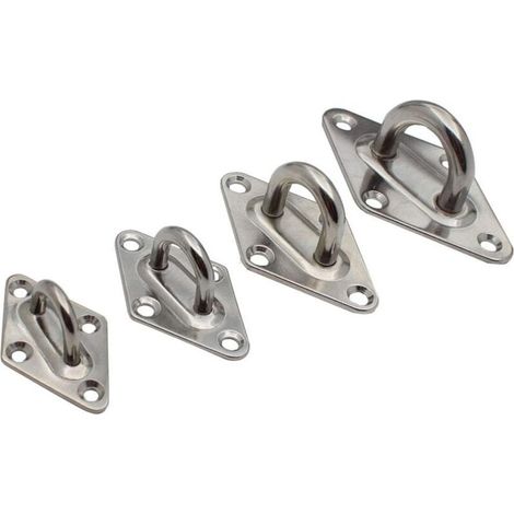 occhielli in acciaio inossidabile da 8 mm, occhielli metallici a forma di diamante, ganci di fissaggio per ponti, chiusure a sgancio rapido, parasole, accessori per ferramenta per ponti di yacht (1/4)