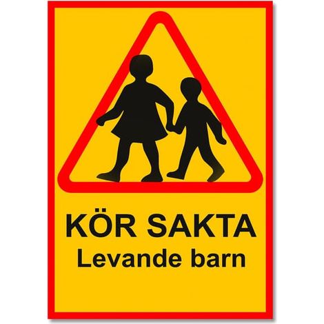 Ralentissez, il y a des enfants - Panneau de signalisation routière