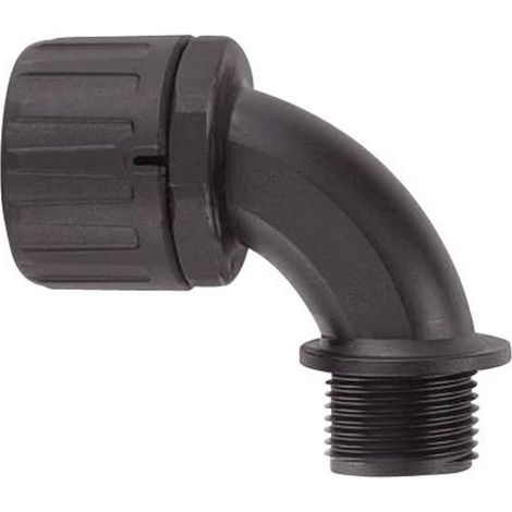 HellermannTyton 166-22201 Conector de conducto curvado 90° M16 IP66