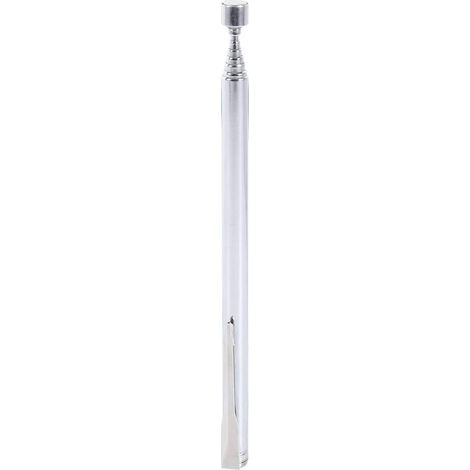 Barre de ramassage magnétique, clou de ramassage magnétique rétractable, gadget (argent) (1/2)