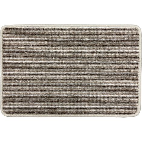 Teppich mit Streifen-Design - Beige-Braun - 40x60 cm (1/2)