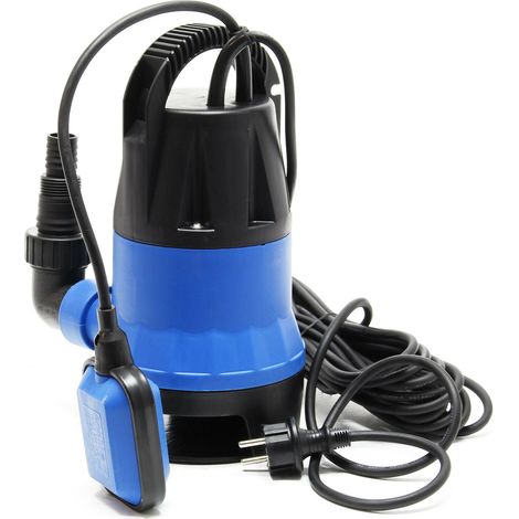 Bomba sumergible de aguas residuales de 400 vatios y 7500 l/h para jardín pozo drenaje y descarga - Azul - 160000624 (1/5)