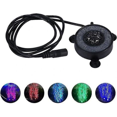 Lampe à bulles submersible pour aquarium, 6 LED décoratives, lumière colorée avec bulles d'air (1,2 W) (1/2)