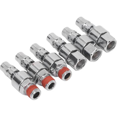 Raccord pneumatique tournant 1/4 NPT mâle femelle, connecteur rapide en acier trempé, raccord industriel pour tuyau (1/5)