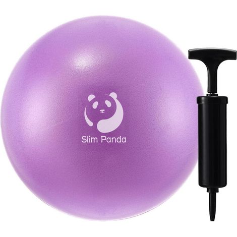 Gymnastikball 23-25cm Klein Pilates Yoga Fitness Purple+Pump (1/5)