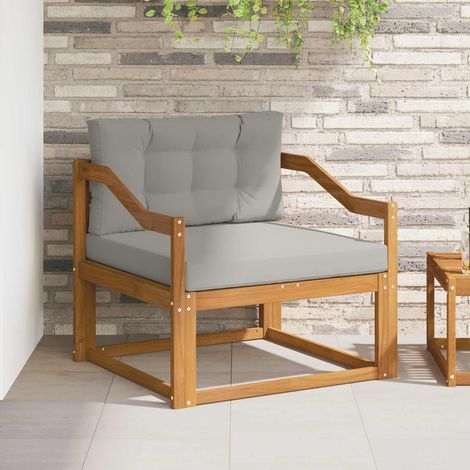 Outdoor Mittelsofa Massivholz Akazie Natur (1/5)