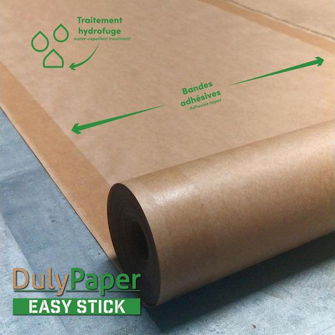 Bâche Dulypaper Kraft Auto-adhésive Protection Kraft Auto-adhésive - Dulary