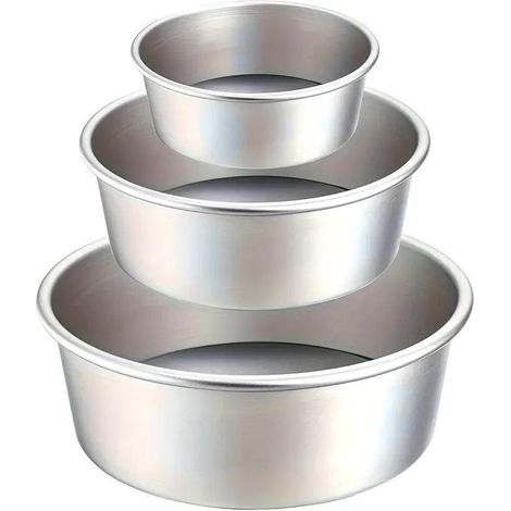 Ensemble de 3 moules à gâteaux ronds antiadhésifs pour la cuisson à domicile 4,86(51) (1/5)