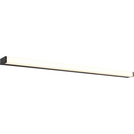 Applique murale LED pour miroir salle de bain noire 120 cm 20 W 3000 K IP44 ELISON Trio (1/4)