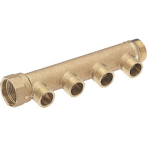 Collettore Lineare in Ottone per Riscaldamento Maschio Femmina 3/4 x 2 Icma