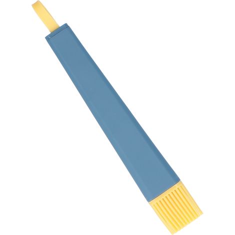 Pinceau à badigeonner en silicone alimentaire résistant à la chaleur, pour pâtisserie, cuisson, barbecue, bleu marine