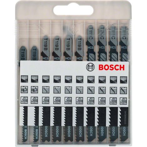 Bosch 2607010629 X-Pro Line Wood Jigsaw Blade Set, Pack of 10 (1/2)