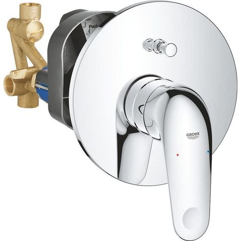 Grohe Swift - Mitigeur encastré avec 2 sorties et corps d’encastrement, chrome 24336001 (1/4)