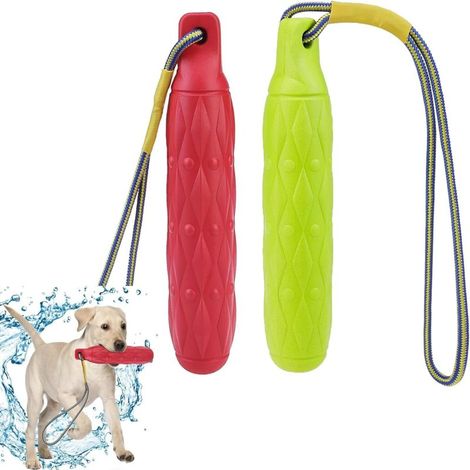 Lot de 2 s flottants pour chien, interactif 30 cm (11,8 pouces) avec corde, convient toutes tailles (1/5)