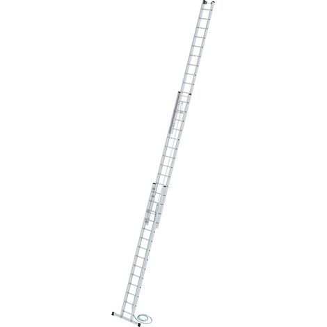 Günzburger Steigtechnik Sprossen-Seilzugleiter 3tlg. mit Standard-Traverse 3 x 14 Sprossen - 021614 (1/4)