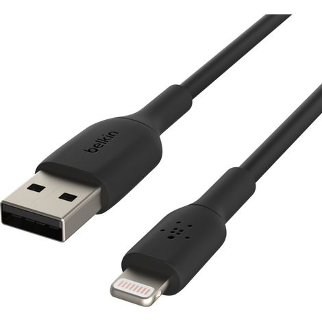 Câbles - USB & Thunderbolt BELKIN Câble Lightning USB-A 0.15m noir (1/5)