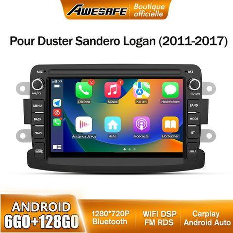 AWESAFE 4G Autoradio Android 13 pour Renault Dacia Duster Sandero Captur Logan 6Go+128Go 7 '' Écran GPS Carplay Android Auto (1/5)