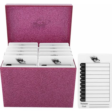 Boîte de rangement pour faux cils en acrylique à 10 compartiments, présentoir pour maquillage (1/5)
