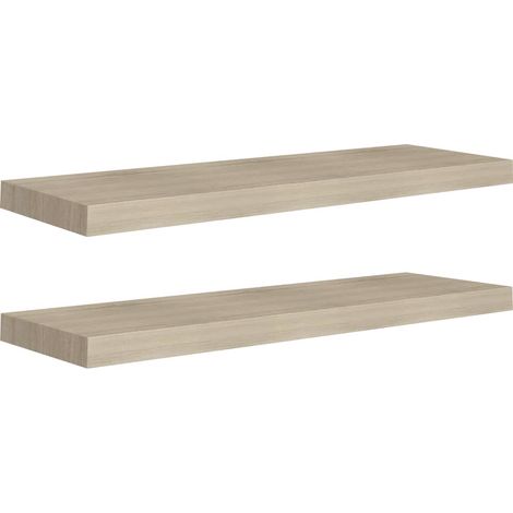 Estantes flotantes de pared 4 uds MDF color roble 80x23,5x3,8cm vidaXL (1/6)