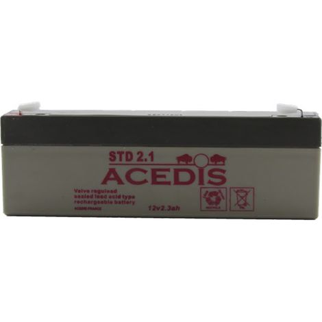 Batterie Plomb Etanche - AGM VRLA - Acedis STD2.1 - 12 V 2 Ah