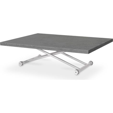 Table basse relevable Philadelphia XL Effet béton