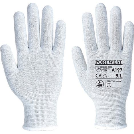 Guantes antiestáticos para ambientes EDS A197 S
