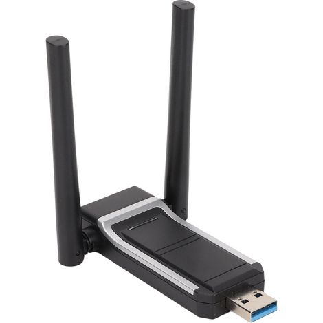 Adaptateur WiFi 6 Double Bande USB 3.0 - 573 Mbps 2.4 GHz / 1201 Mbps 5 GHz - Carte Réseau Sans Fil Haute Vitesse (1/5)