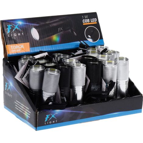 Mini LED Taschenlampe aus Aluminium, 3 x AAA (nicht inklusive), Bunt gemischt, ø25 x 85 mm