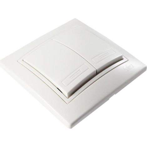 DOBLE CONMUTADOR/INTERRUPTOR 10AX 250V S.EUROPA SOLERA ERP12U (1/3)