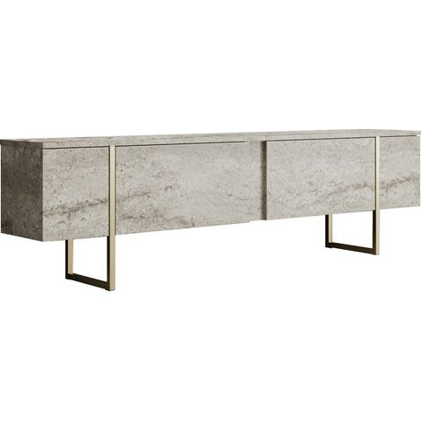 Mueble TV Kailua Z100, De color marrón claro, 180x50x30cm (1/5)
