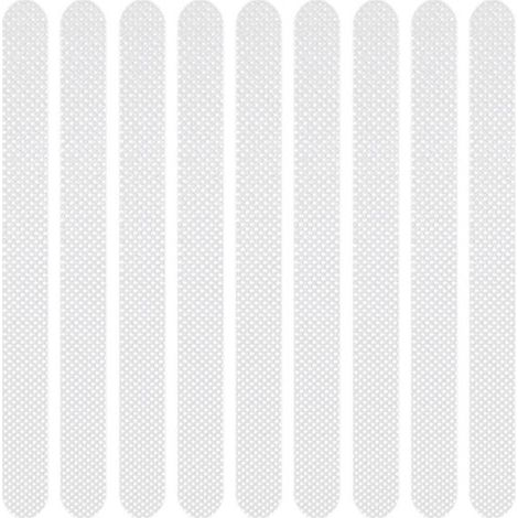 Tiras antideslizantes (24 tiras Tiras Tiras autoadhesivas, Alfombrillas Cinta antideslizante escaleras, Impermeables cocinas baños, 2 x 20 cm (1/5)