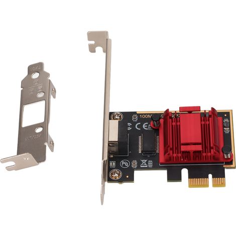Carte réseau PCIe 2.5 Gbps 2500/1000/100Mbps port RJ45 adaptateur Ethernet Gigabit pour PC Windows/Linux/OS X/serveur (1/5)