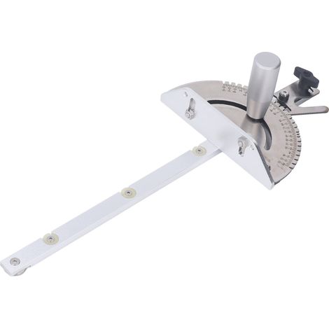 Guide d'onglet pour scie circulaire, angle réglable, échelle transparente, haute précision, alliage d'aluminium pour le travail du bois (1/5)